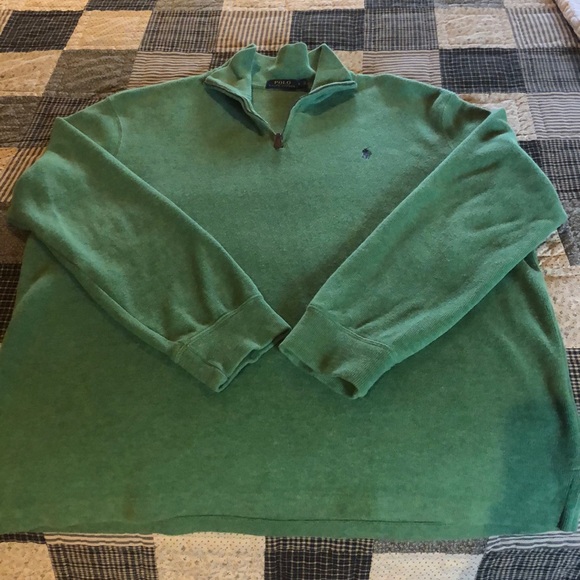 EUC, Men’s Polo Brand 1/4 Zip Pullover, Size L - Picture 3 of 5